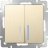Выключатель двухклавишный с подсветкой (шампань рифленый) W1120110 Werkel