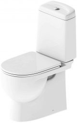Унитаз компакт Sanita LUXE Best Comfort с сид. дюроп. сист. soft close, Clip up WC.CC/Best/2-DM/WHT.G/S1